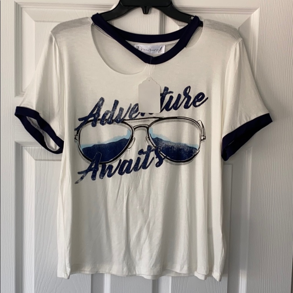 Distressed tee shirt